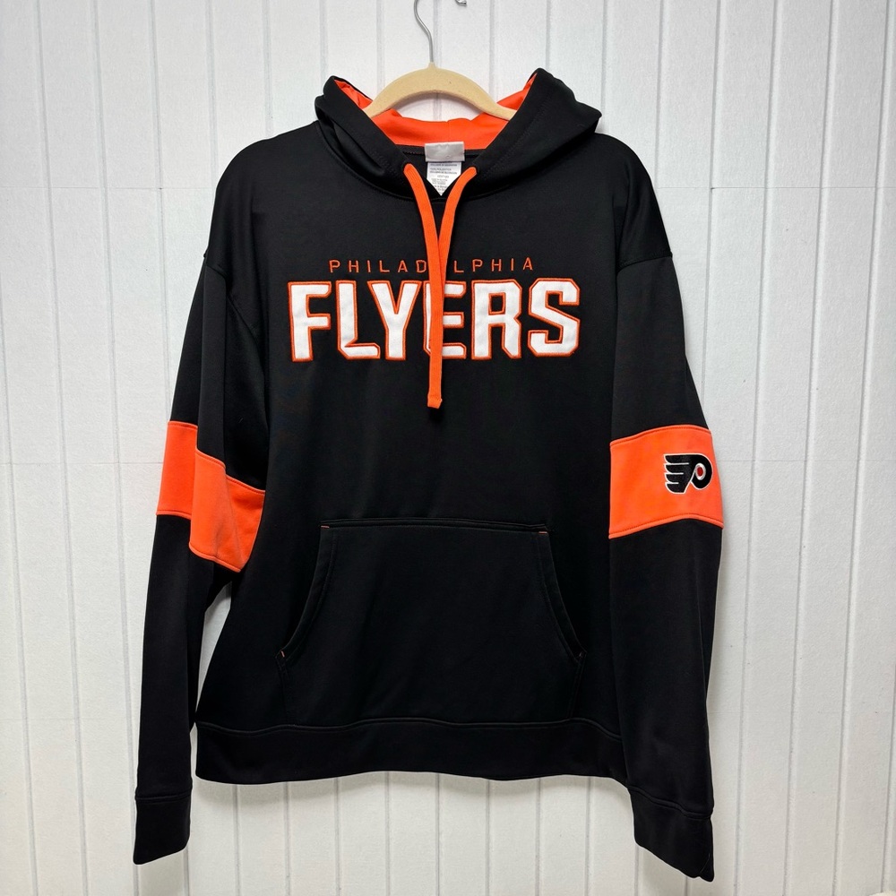 NHL Philadelphia Flyers Pullover Hoodie -Black‎ Size L
